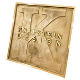 Plaque nominative en laiton BNP015